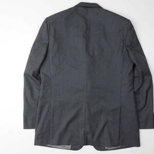 Wellington Men's Grey Blazer, Size 44L, Business