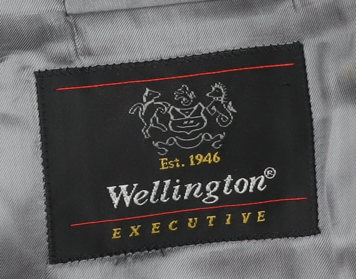 Wellington Men's Grey Blazer, Size 44L, Business