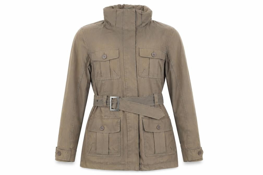Front view of Peter Storm Women's Brown Military Jacket, size 10