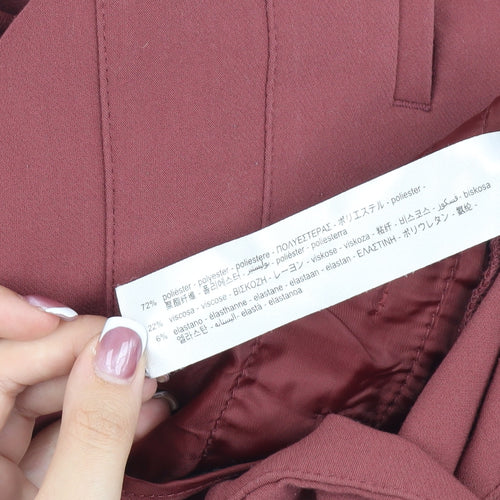Zara Women's Red Trousers Size 12