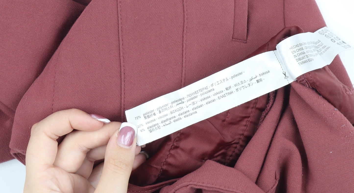 Zara Women's Red Trousers Size 12