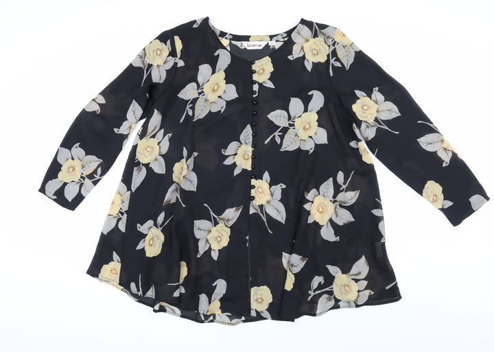 Kaleidoscope Women's Floral Tunic Blouse Size 18