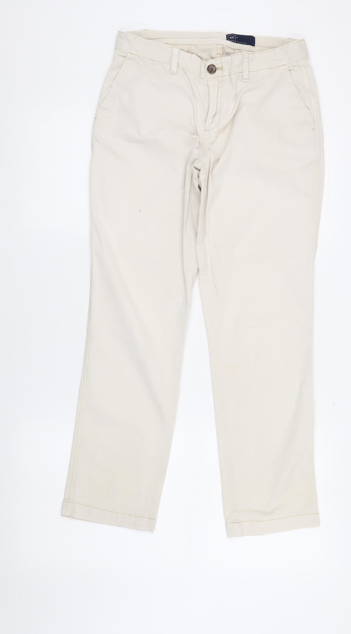 GAP Women's Beige Chino Trousers Size 4 Classic Style