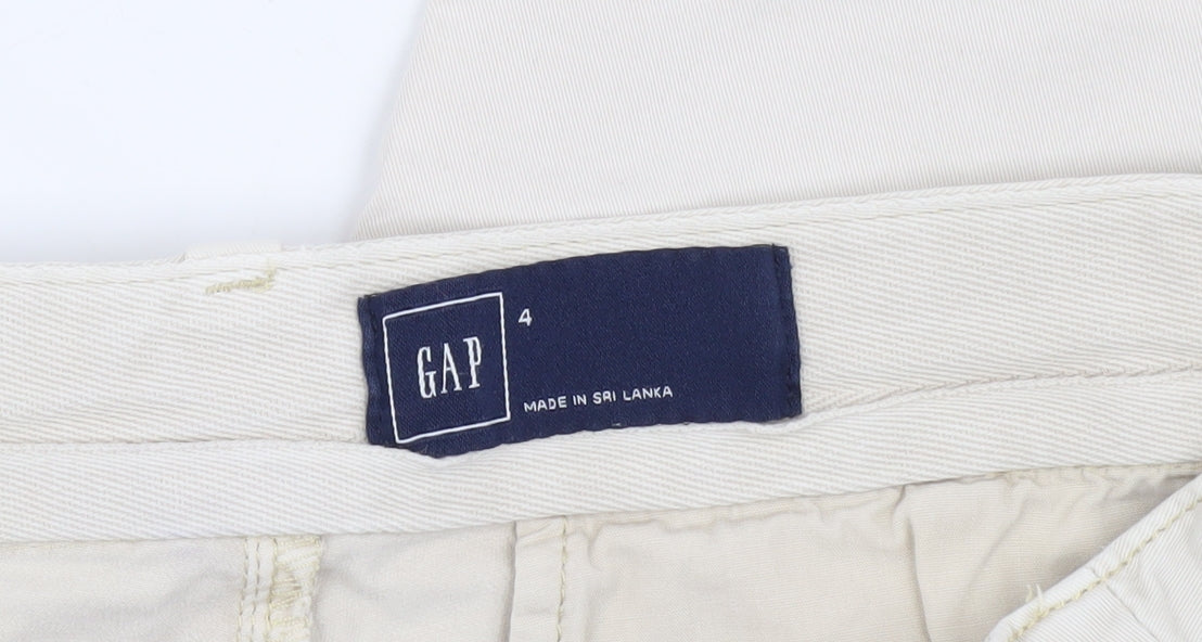 GAP Women's Beige Chino Trousers Size 4 Classic Style