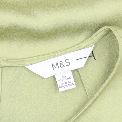 Marks and Spencer Women’s Green Blouse Size 22