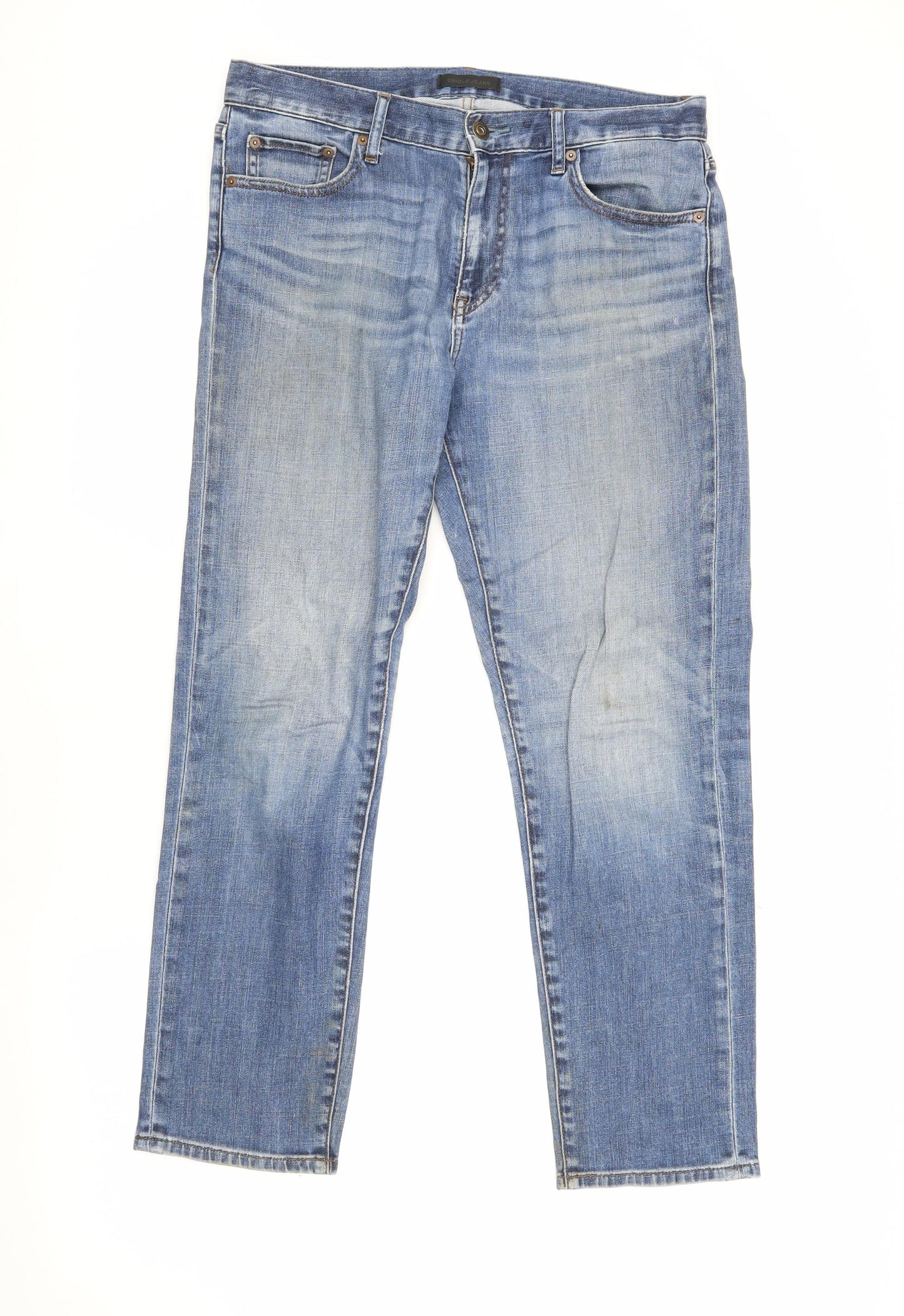 Uniqlo Women's Blue Straight Denim Jeans Size 27