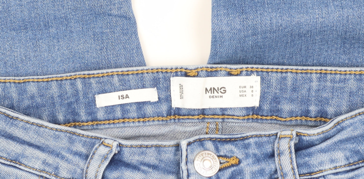 MNG Women's Blue Skinny Jeans Size 10
