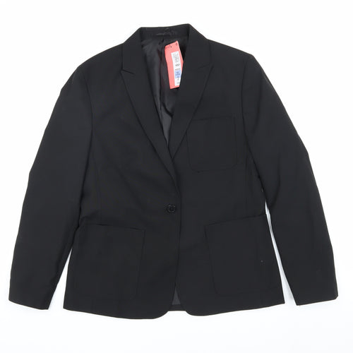 Marks and Spencer Boys Black Slim Fit Blazer 14-15 Years
