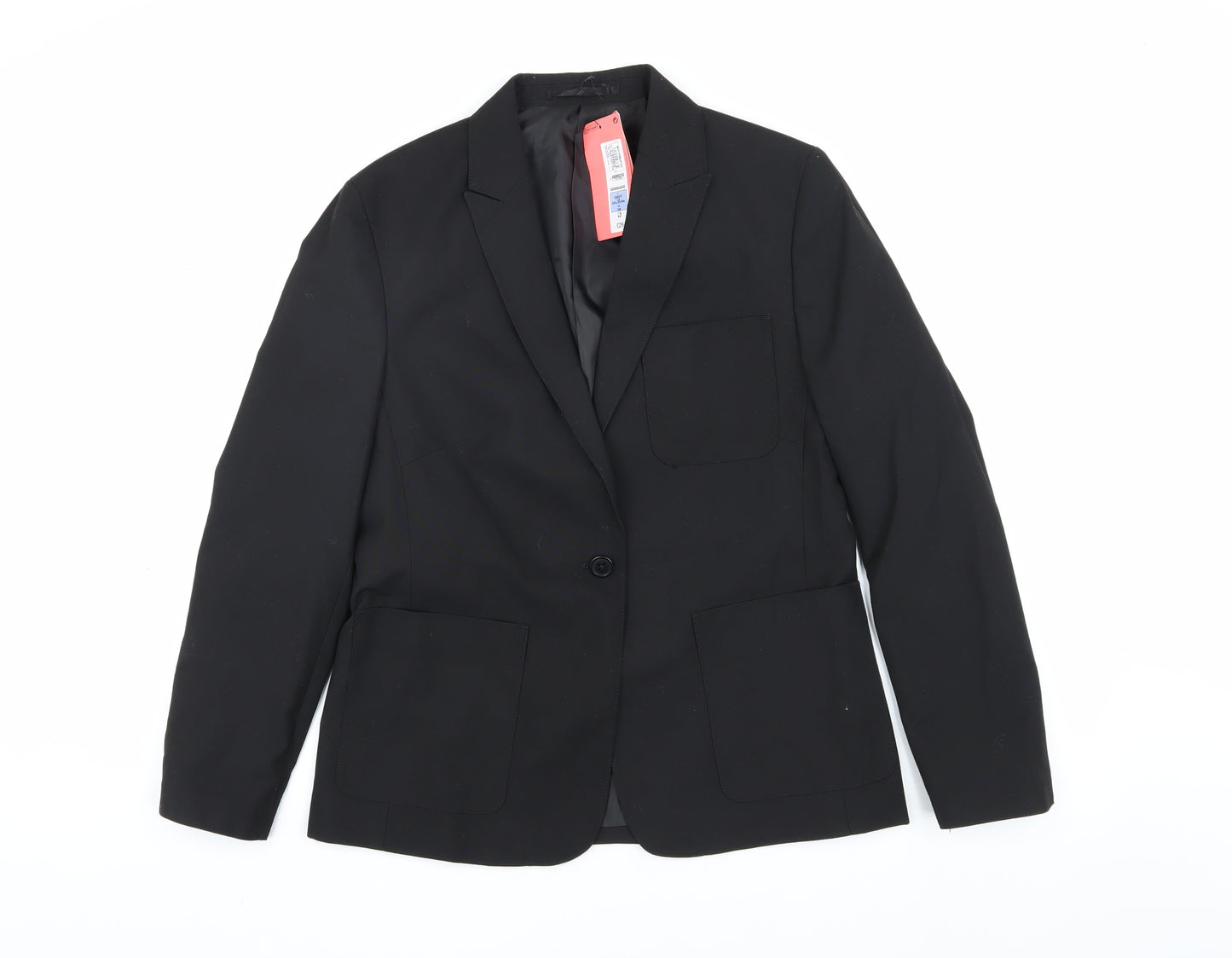 Marks and Spencer Boys Black Slim Fit Blazer 14-15 Years