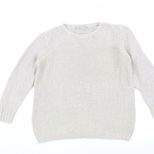 Marks and Spencer Women's Beige Pullover Jumper