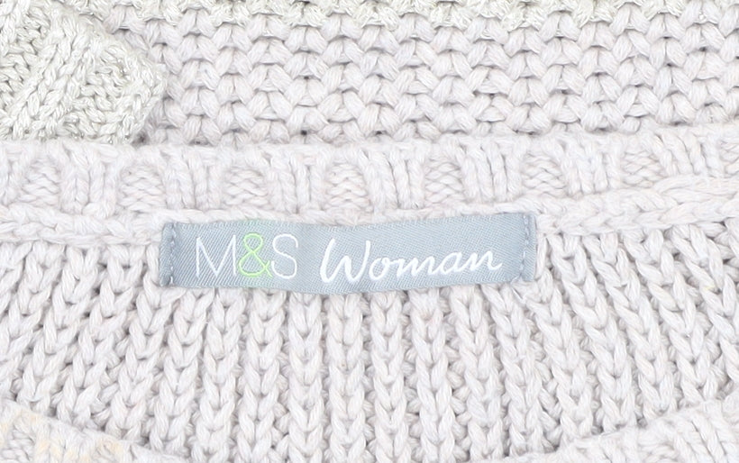 Marks and Spencer Women's Beige Pullover Jumper