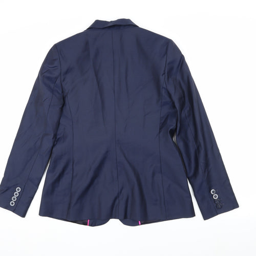 Marks and Spencer Women's Blue Blazer Size 10 Regular