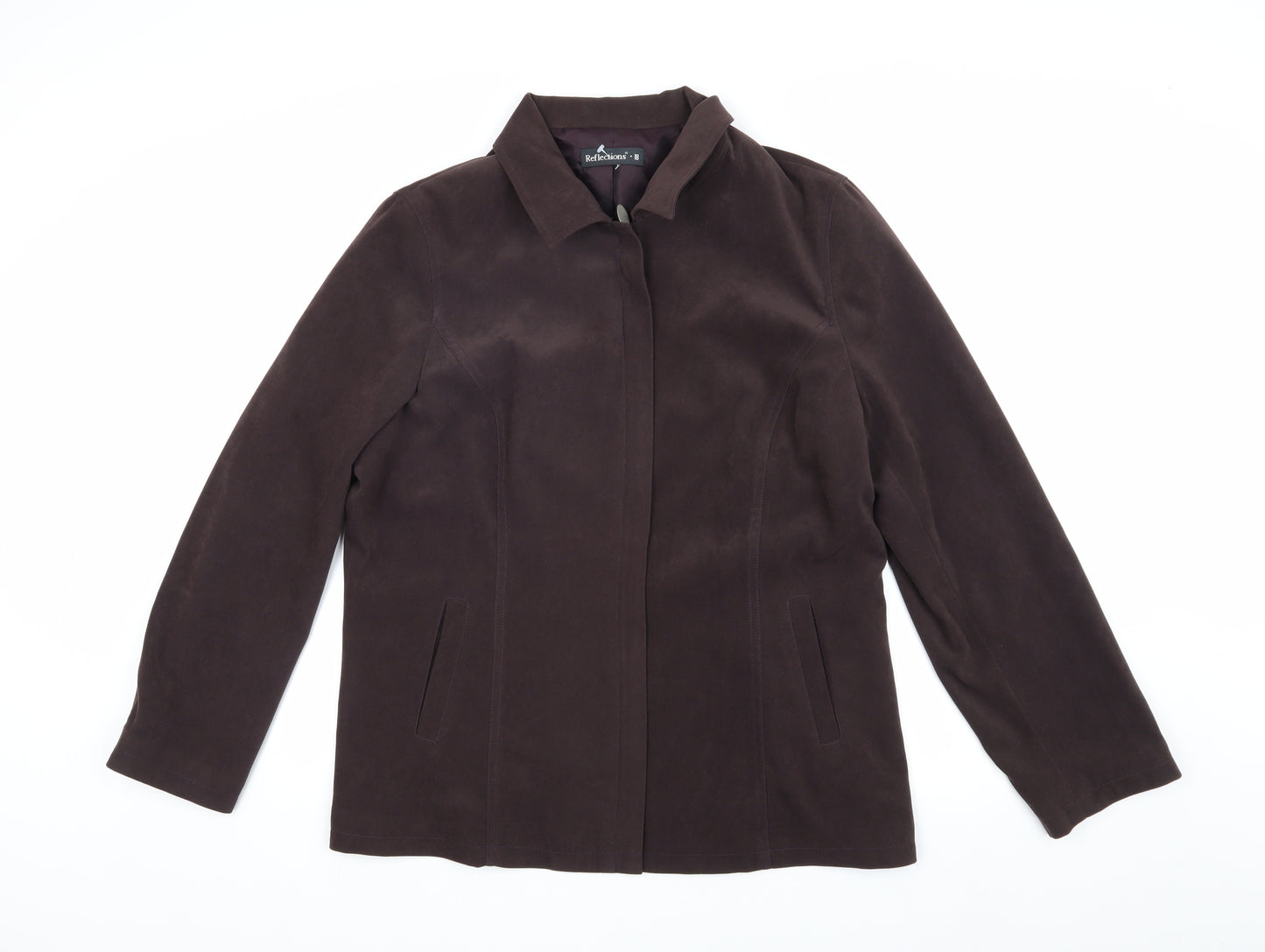 Reflections Women's Brown Jacket, Size 18, Elegant Design