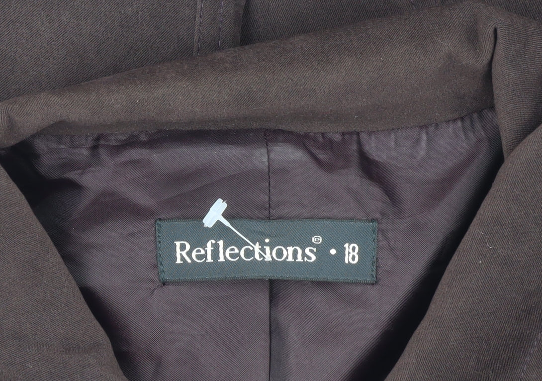Reflections Women's Brown Jacket, Size 18, Elegant Design