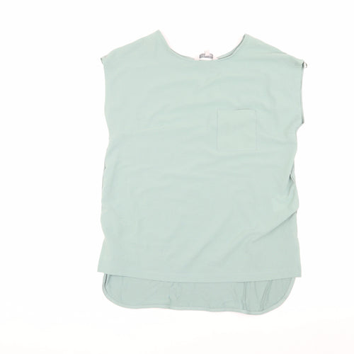 Peacocks Women's Green Sleeveless Blouse Size 8
