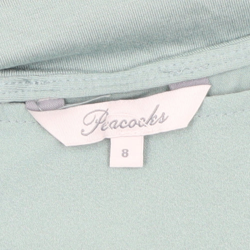 Peacocks Women's Green Sleeveless Blouse Size 8