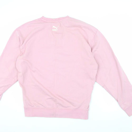 Puma Women's Pink Pullover Sweatshirt, Size S