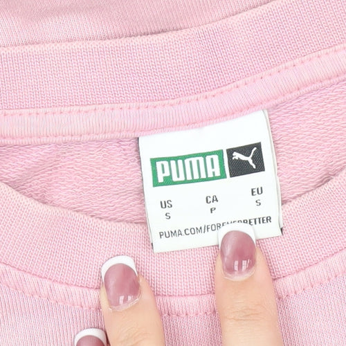 Puma Women's Pink Pullover Sweatshirt, Size S