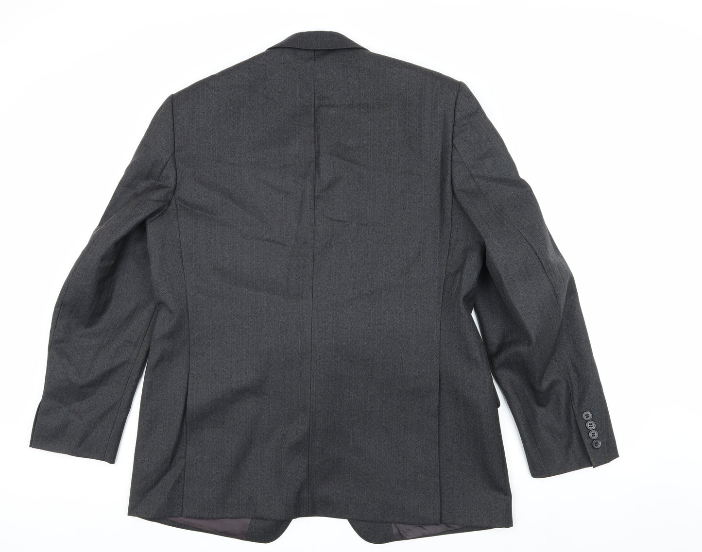 Magee Men's Grey Wool Blazer 44R Notch Lapel Jacket