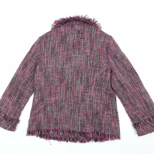 Windsmoor Women's Pink Tweed Pea Coat Size 12