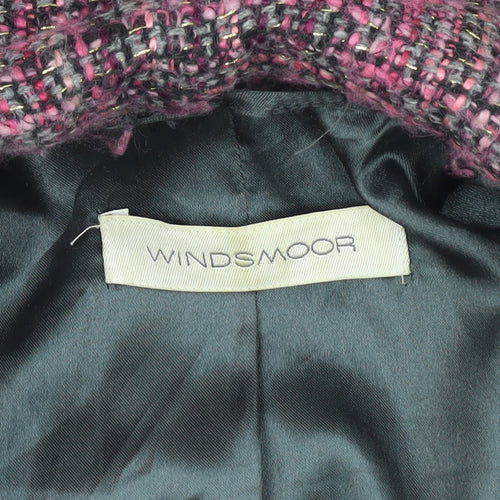Windsmoor Women's Pink Tweed Pea Coat Size 12
