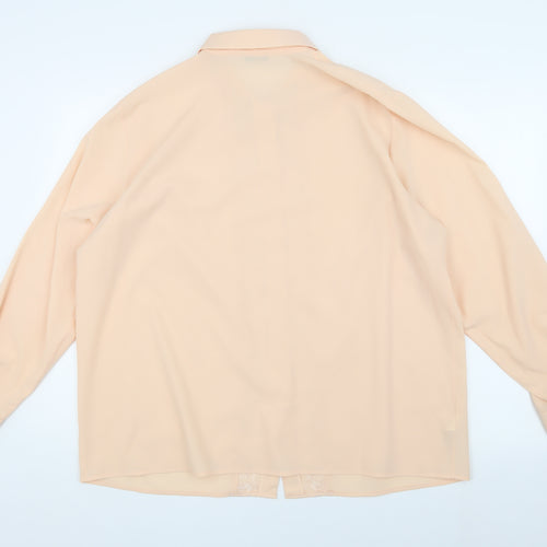 Marks and Spencer Women's Beige Buttoned Blouse UK 20