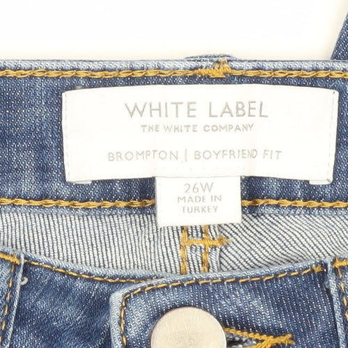 White Label Women's Blue Boyfriend Jeans 26