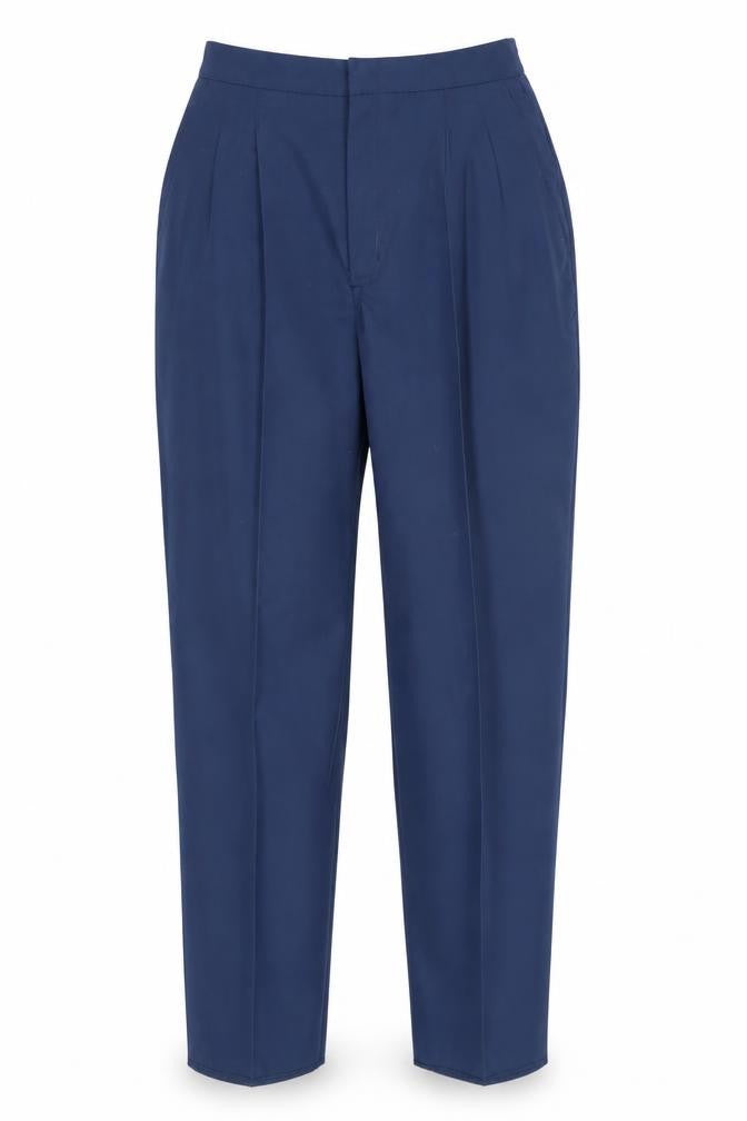 Front view of Alexandra Women's Blue Work Trousers, size 10