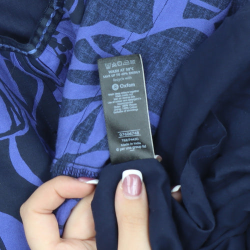 Per Una Women's Blue Floral Skirt Size 12