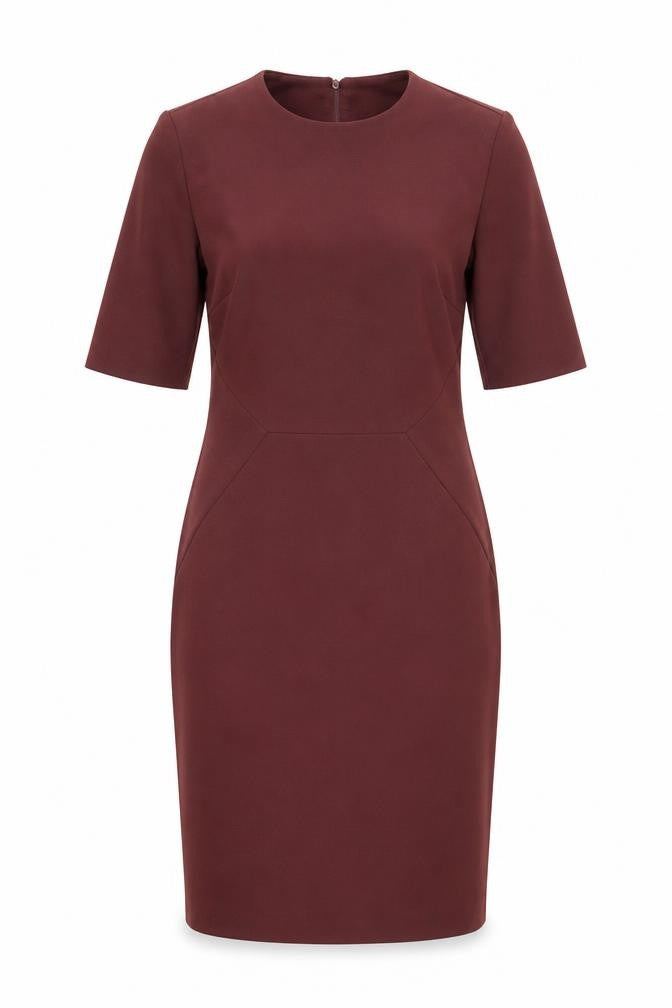 Front view of H&M Women's Red Sheath Dress -, size 8