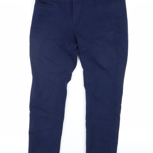 Banana Republic Women's Blue Petite Slim Trousers