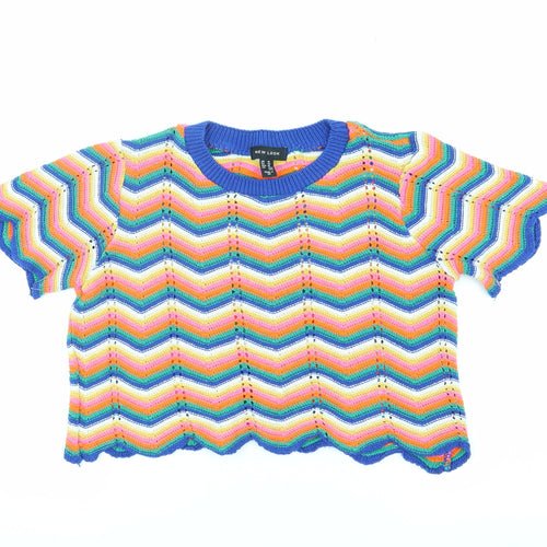 New Look Women's Multicoloured Knit Jumper Size 14
