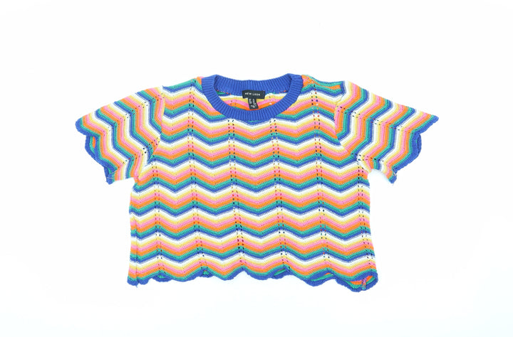 New Look Women's Multicoloured Knit Jumper Size 14