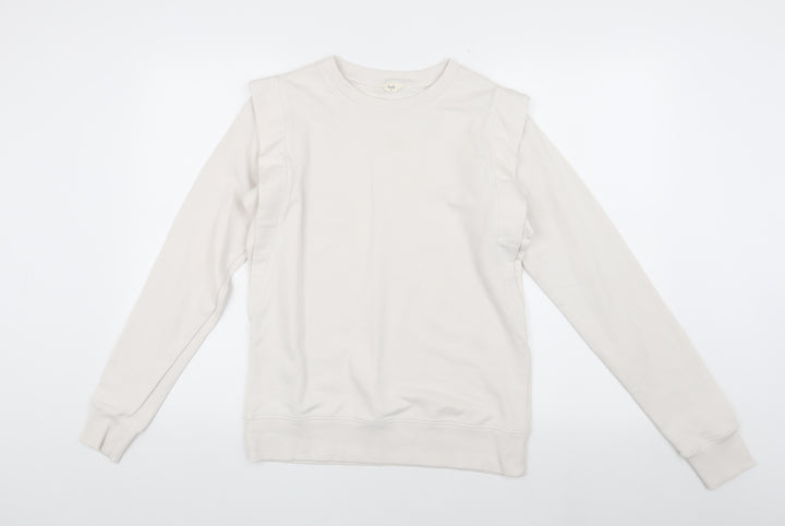 hush Women's Ivory XS Pullover Sweatshirt, Casual Wear