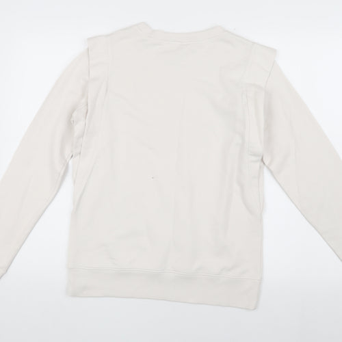 hush Women's Ivory XS Pullover Sweatshirt, Casual Wear