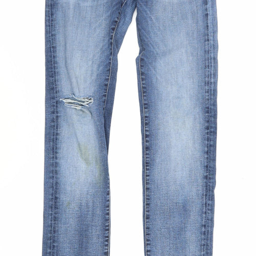 Jack & Jones Men's Blue Slim Straight Jeans