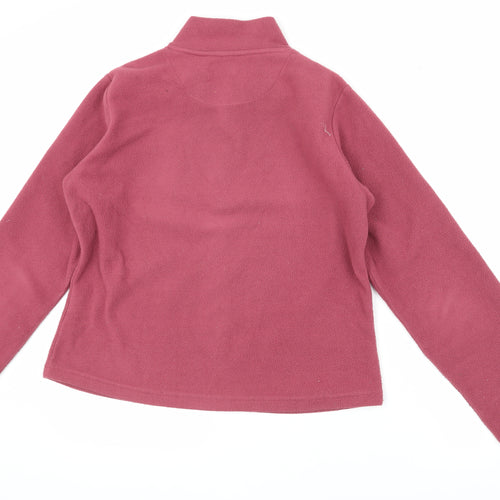 Reebok Women's Red Henley Sweatshirt Size 12