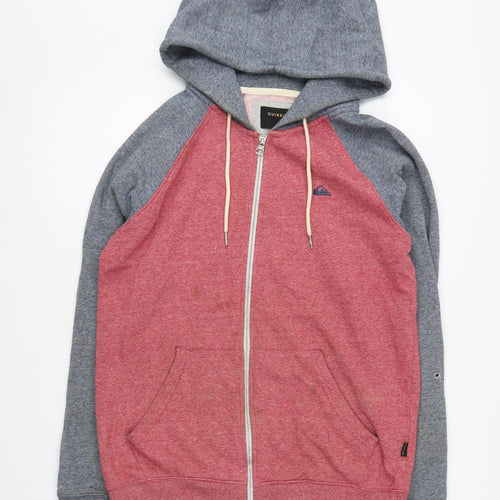 Quiksilver Men's XS Red Full Zip Hoodie