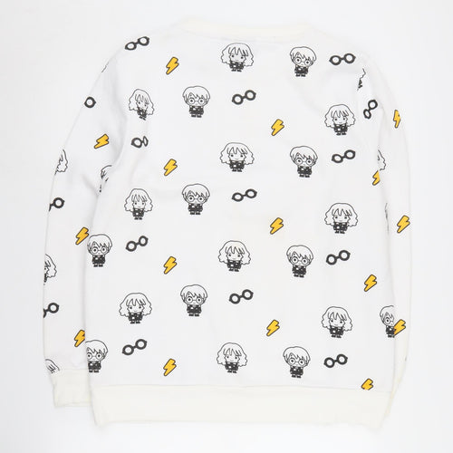 Harry Potter Unisex White Sweatshirt L Pullover