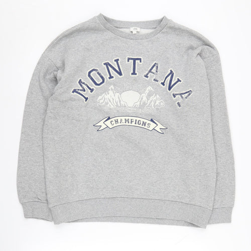 River Island Women's Grey Pullover Sweatshirt Small