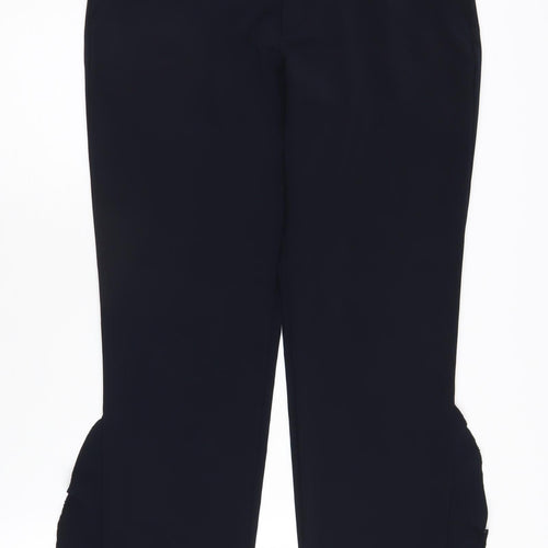 Zara Basic Women's Cropped Black Trousers Size M