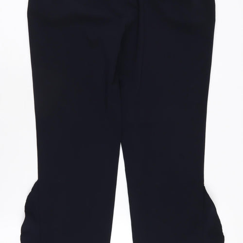 Zara Basic Women's Cropped Black Trousers Size M