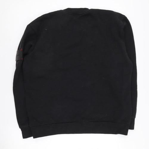 Bellfield Men's Black Sweatshirt Medium Crew Neck