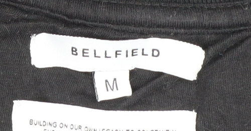 Bellfield Men's Black Sweatshirt Medium Crew Neck