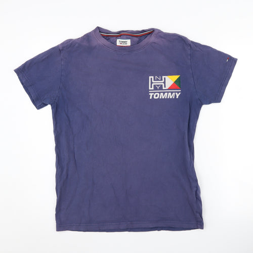 Tommy Jeans Men's Blue Crew Neck T-Shirt Size S