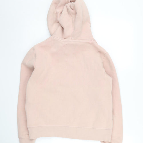 Superdry Women's Pink Pullover Hoodie, Size 8, Logo Accent