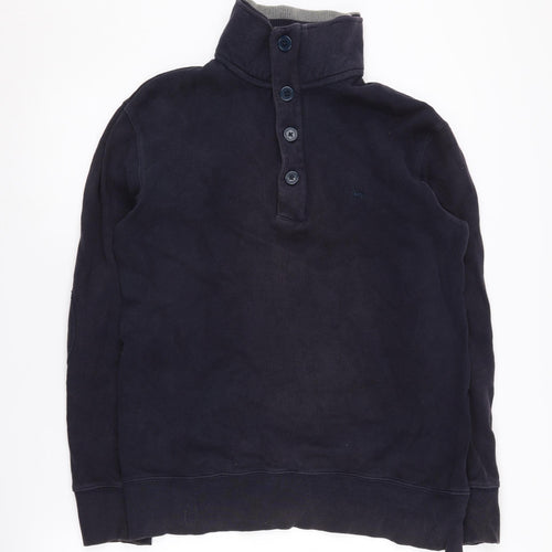 Hampton Men's Blue Henley Sweatshirt M