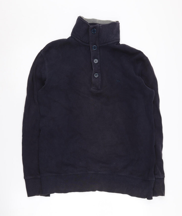 Hampton Men's Blue Henley Sweatshirt M