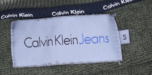 Calvin Klein Men's Green Pullover Sweatshirt S