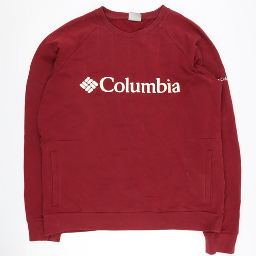 Columbia Men's Red Pullover Sweatshirt L